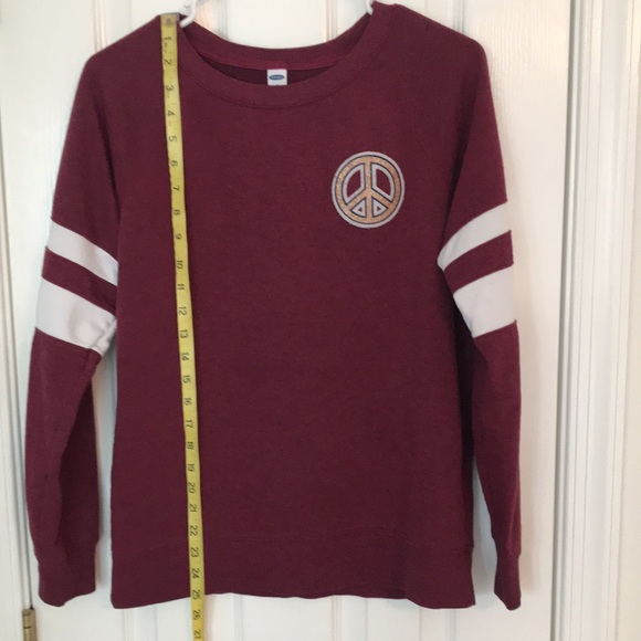 Burgundy Old Navy Sweatshirt - Picture 3 of 8